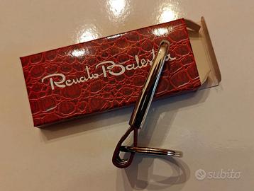 PORTACHIAVI RENATO BALESTRA pelle - metallo lucido