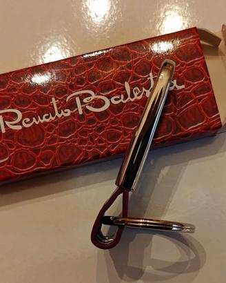 PORTACHIAVI RENATO BALESTRA pelle - metallo lucido