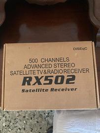 Ricevitore satellitare tv e ricevitore radio RX502