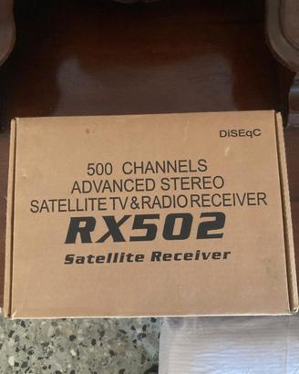 Ricevitore satellitare tv e ricevitore radio RX502
