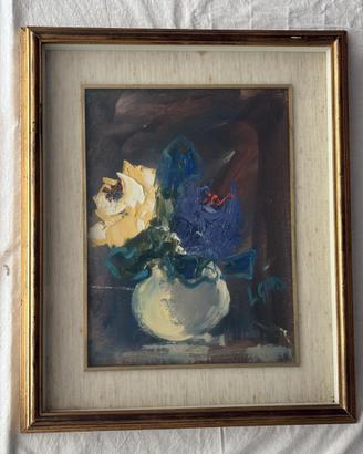 Quadro d'epoca "Vaso di fiori" Luciano Gasper