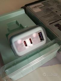 Caricatore 65W USB-C e USB-A GaN3
