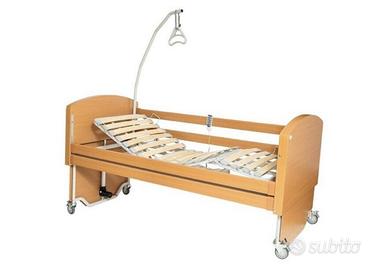 LETTO ELETTRICO IN LEGNO + MATERASSO ANTIDECUPITO