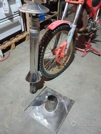 comignolo acciaio inox più conversa diametro mm,80