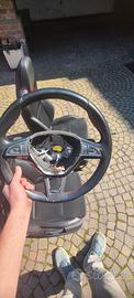 volante in pelle con palette skoda vrs rs