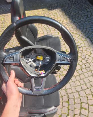 volante in pelle con palette skoda vrs rs