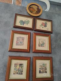 set di 7 piccoli quadri