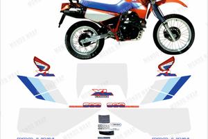 Adesivi compatibili con moto XL 600 RM XL600 Rosso