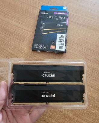 Crucial PRO ram 32gb 6400mhz CL32 Intel & AMD