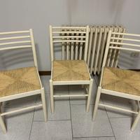 Sedie legno e paglia