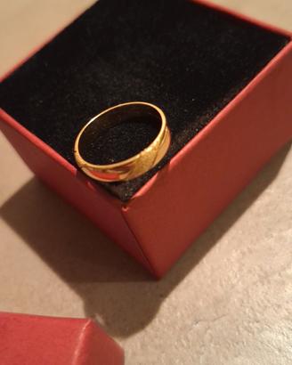 anello fede nunziale oro 750 18kt
