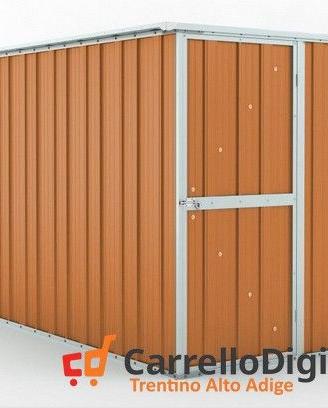 deposito attrezzi giardino 175x307 legno chiaro