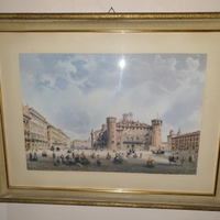 Riproduzione a stampa del quadro di Carlo Bossoli