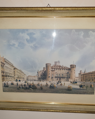 Riproduzione a stampa del quadro di Carlo Bossoli