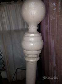 spalliera letto antico vero in ferro battuto 