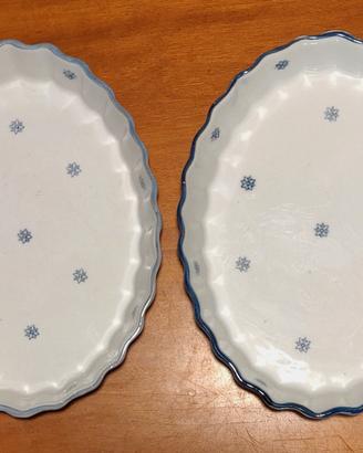 Due pirofile in ceramica da forno 