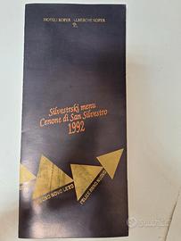 Menù di Capodanno 1992