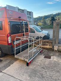 Pedana in alluminio per camper.
