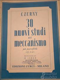 CZERNY LIBRO MUSICA PER PIANOFORTE