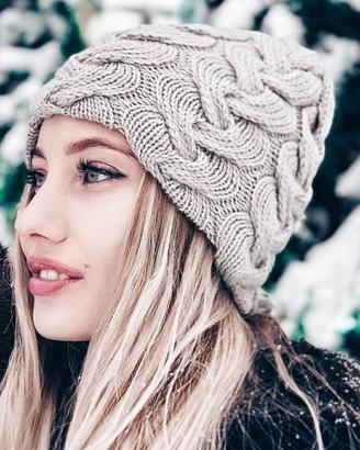 beretto di cashmere e seta 