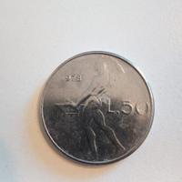 Moneta 50 Lire 1978.