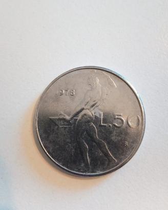 Moneta 50 Lire 1978.