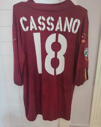 As Roma 2003/04 Cassano #18 Maglia Ufficiale Gara