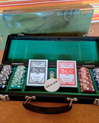 Valigetta set Poker 100 Chips / Fiches 2 mazzi
