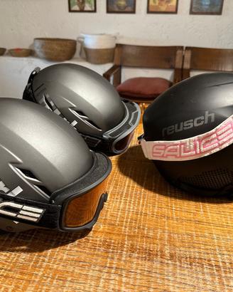 Caschi da sci Reusch 54-58 con occhiali Salice