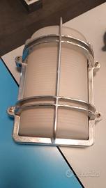 lampada da esterno in ottone cromato foresti 