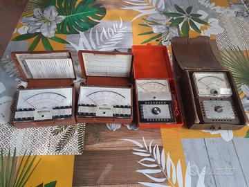 4 tester multimetro anni '60