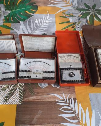 4 tester multimetro anni '60