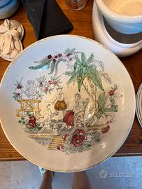 Terrina da collezione vintage e 2 piatti