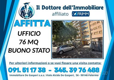 Zona de gasperi - ausonia | ufficio 76 mq - piano