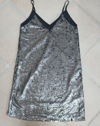 Vestito Paillettes Argento Simona G - Party / Even