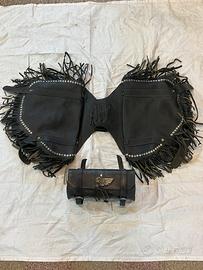 Borse laterali Harley Davidson moto custum vintage