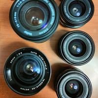 Obiettivi Vivitar con 2 filtri 