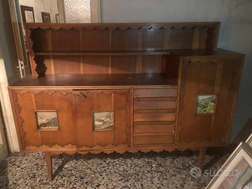 Mobile CREDENZA stile montanaro legno vintage