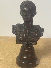 Statua Romana Imperatore Ottaviano Augusto vintage