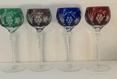 Bicchieri da vino in cristallo da 8,25", set da 4