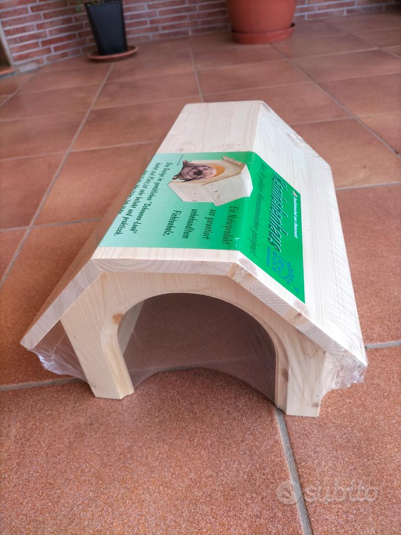 Portafieno In Legno Con Seduta - Per Conigli, Porcellini D'India E Roditori | 37x17x20 Cm