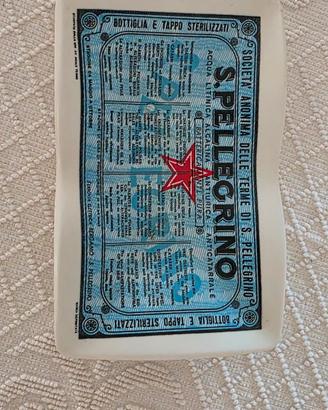 vintage piattino San Pellegrino d'epoca 