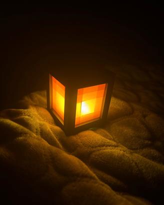 Lampada lanterna stile Minecraft