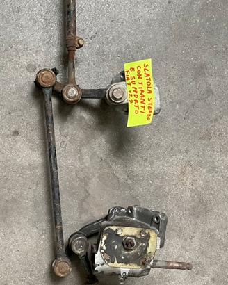 Scatola sterzo con tiranti e supporto fiat 127