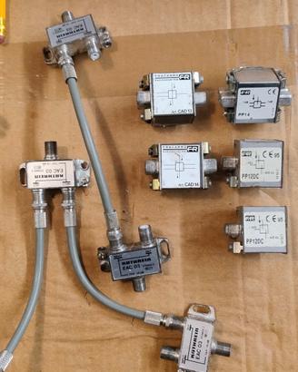 Antenne TV partitori Fracarro PP14, PP12 Kathrein