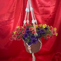 Portavaso in macrame’