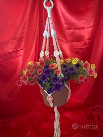 Portavaso in macrame’