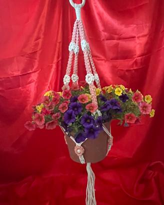 Portavaso in macrame’