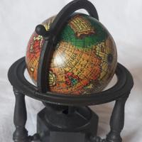 VECCHIO MAPPAMONDO TEMPERINO TEMPERAMATITE VINTAGE