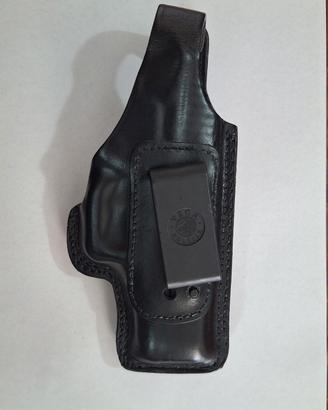Fondina interna in vero cuoio per Glock 19 